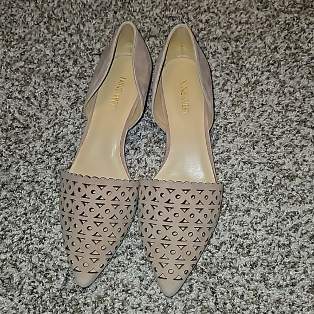 Nine west suede wedge heel. 8.5